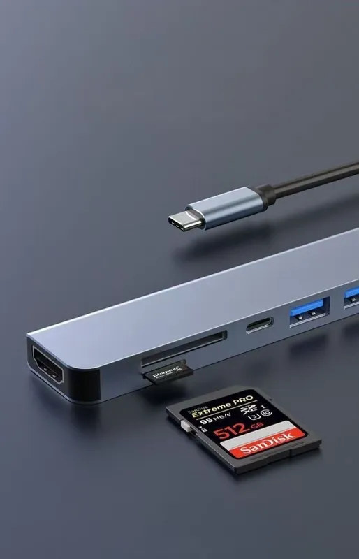 USB-C хаб 7 в 1 — расширь возможности ноутбука! — фото 4