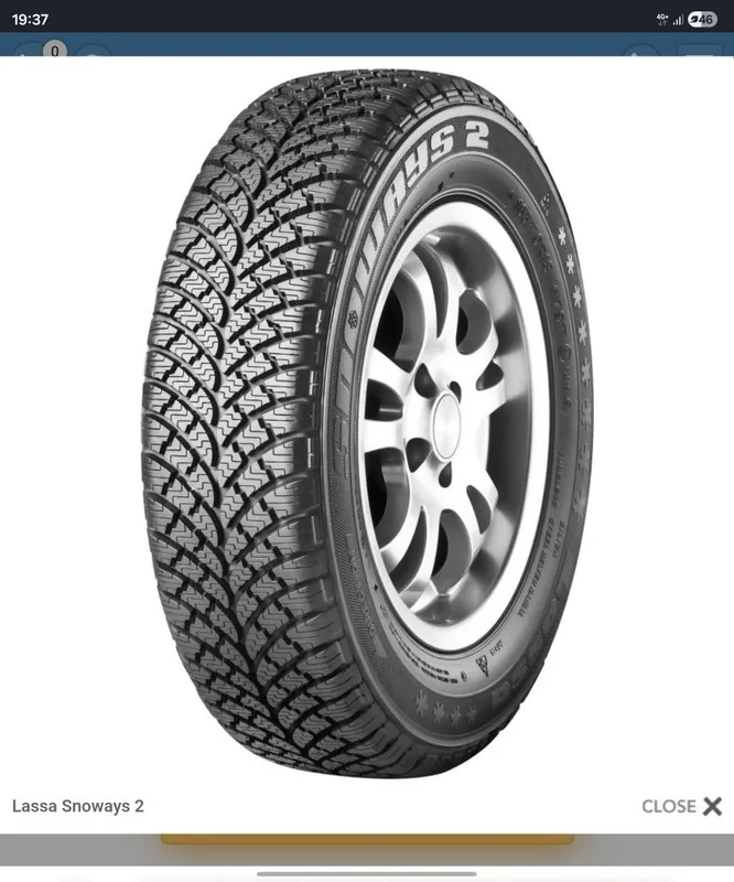 Продается комплект зимней резины 4 шт.Lassa snoways 4.17" практически