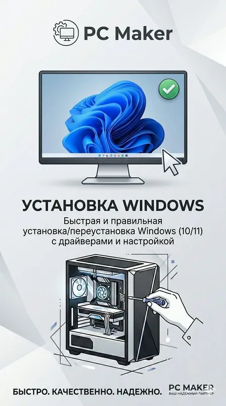 Установка винды, почистка, апгрейд пк, и другие — фото 1
