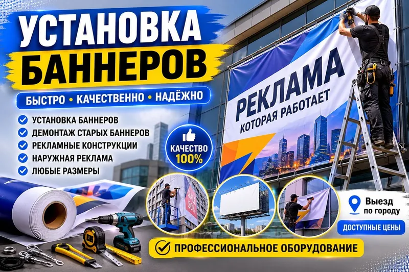 Установка баннеров