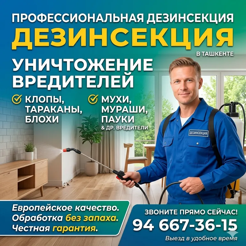 Дезинсекция 24/7. Гарантия результата