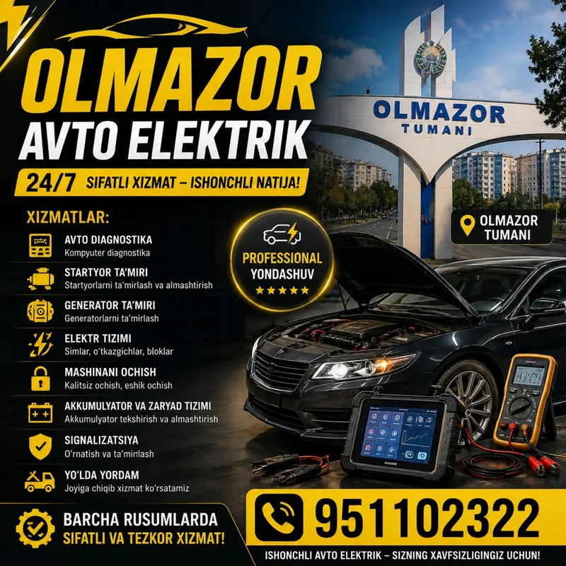 Avtoelektrik Olmazor avtomaster perekurit moshina ochish benzin nasos Avtoelektrik Olmazor avtomaster perekurit moshina ochish benzin nasos