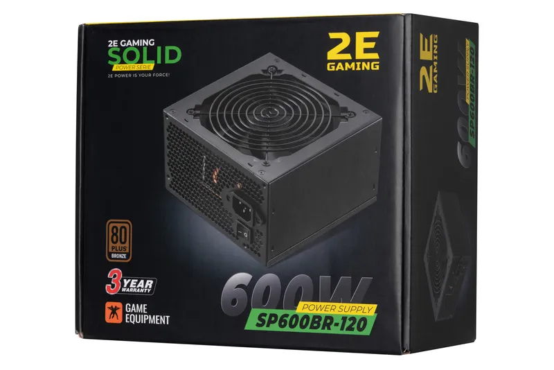 2E SOLID SP600BR-120 600W o‘yin uchun quvvat bloki 1 2E SOLID SP600BR-120 600W o‘yin uchun quvvat bloki 1