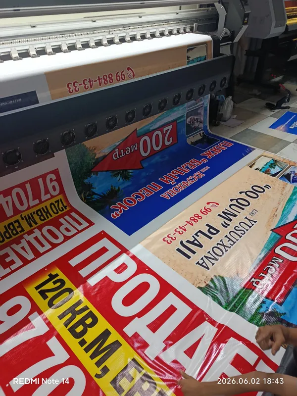 Tashqi reklama Banner | Баннер, 3D harf, laytboks, orakal, montaj 2