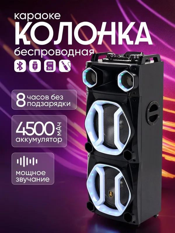 Колонка с микрофоном 1 Колонка с микрофоном 1