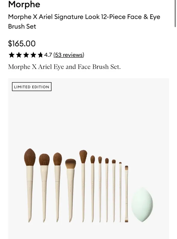 Morphe x Ariel новый набор кистей — фото 3