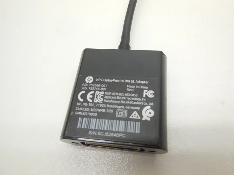 Адаптер HP 752660-001 DisplayPort-DVI SL753744-001 2