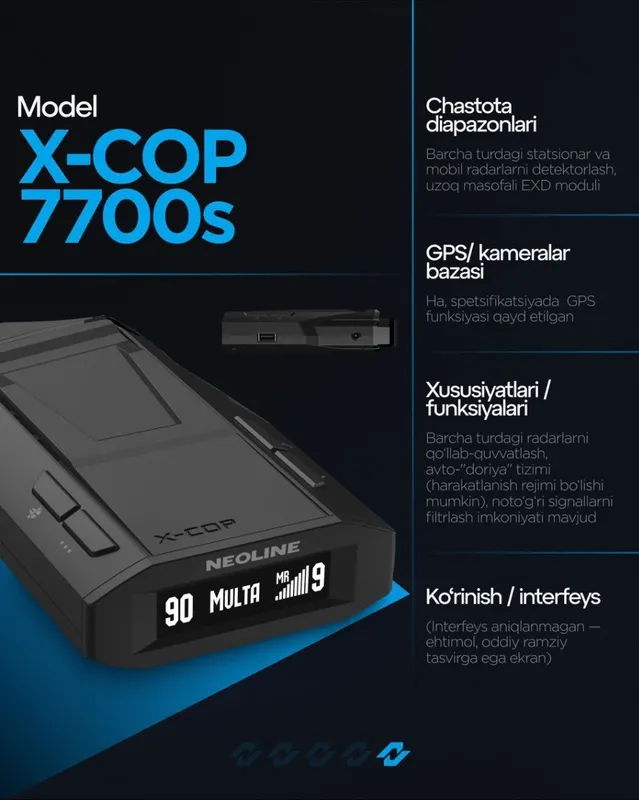 Neoline 7700s black