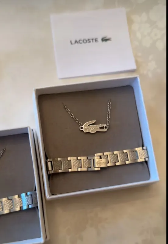 парные браслеты Lacoste