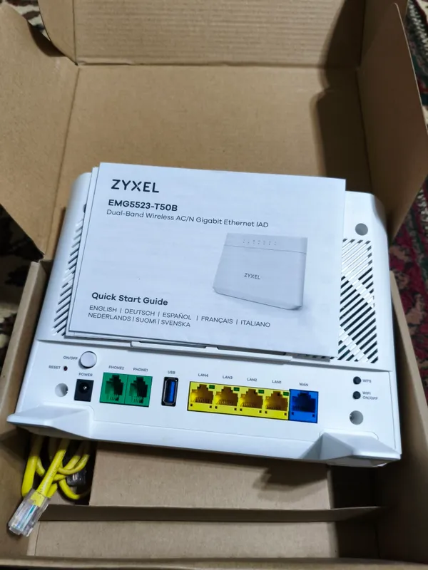 FTTB router HOME GATEWAY ZYXEL EMG5523-T50B — фото 2