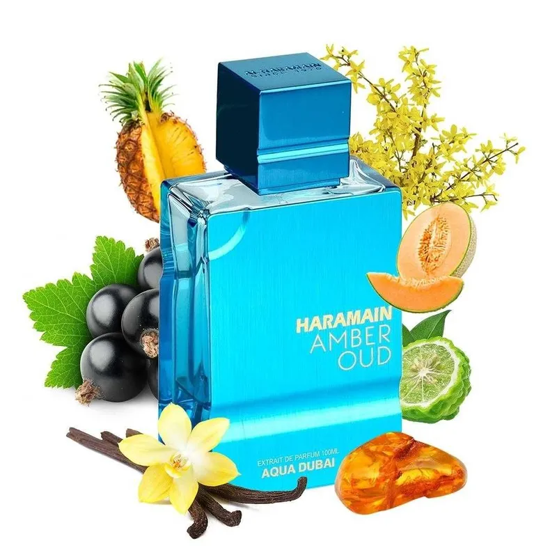 Original atir Al Haramain Amber Oud Aqua Dubai 100 ml — фото 5