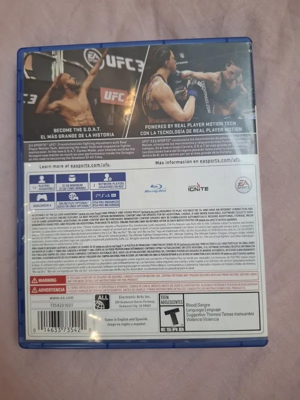Ufc 3 на Playstation