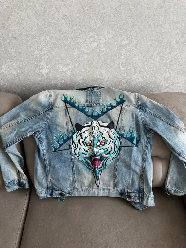 Куртка джинсовая (кастом) Pull&Bear 2 Куртка джинсовая (кастом) Pull&Bear 2