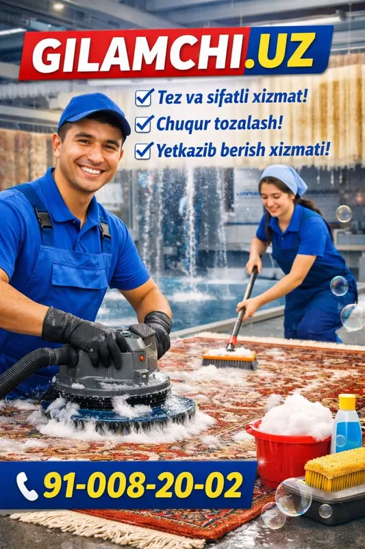 Gilam yuvish стирка ковров Gilam yuvish стирка ковров