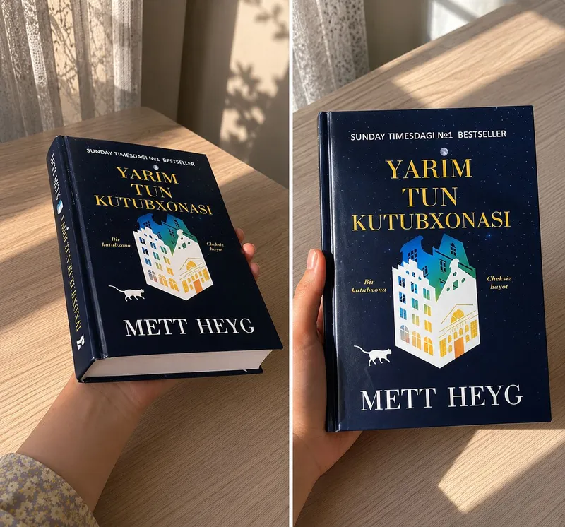 Mett Heyg " Yarim tun kutubxonasi" kitobi