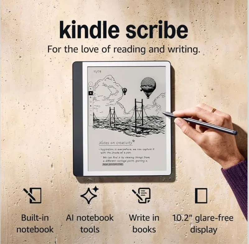 Amazon Kindle Scribe электронная книга с возможностью писать стилусом. — фото 5