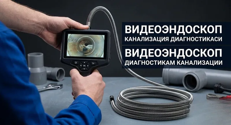 Видеоэндоскоп хизмати! Қувурлар, канализация ва вентиляция, 3