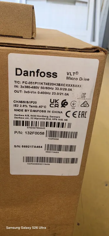 Новый преобразователь частоты Danfoss 11 kWt 380V 6 Новый преобразователь частоты Danfoss 11 kWt 380V 6
