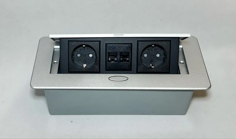 Напольная настольная розетка, лючок Socket, короб в Ташкенте 5