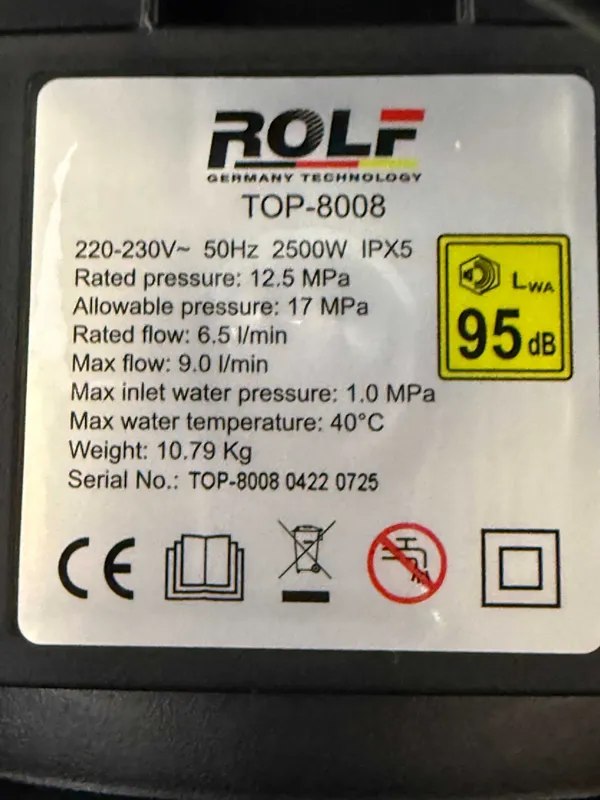 Мойки высокого давления Rolf 8008 Karcher 4