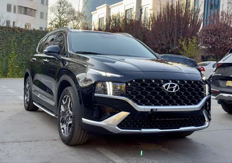 Hyundai Santa Fe 2022, 2.4 Full — Ideal holatda! Qora rangda. — фото 3