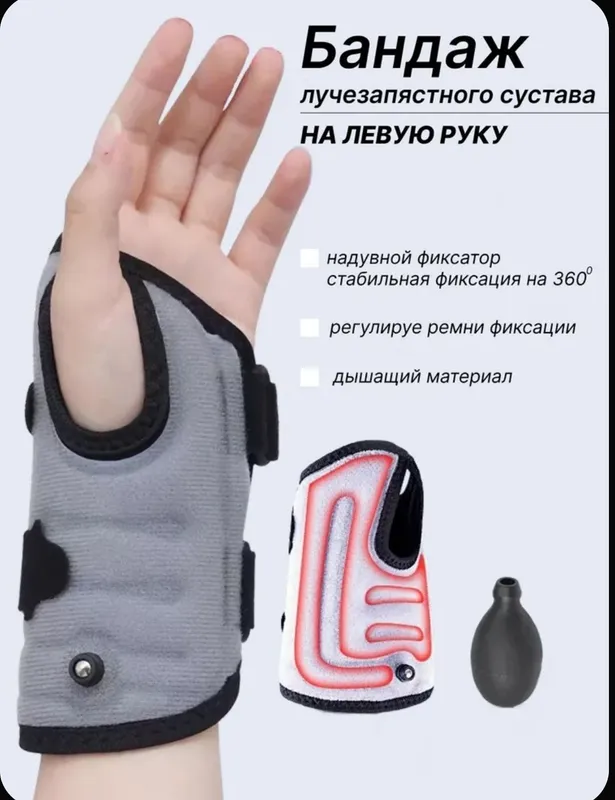 Ортез на лучезапястный сустав бандаж фиксатор