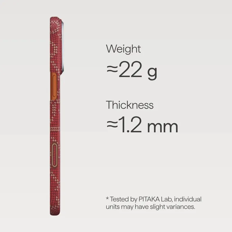Pitaka Edge Case Leaping - Gold Red Pro 4