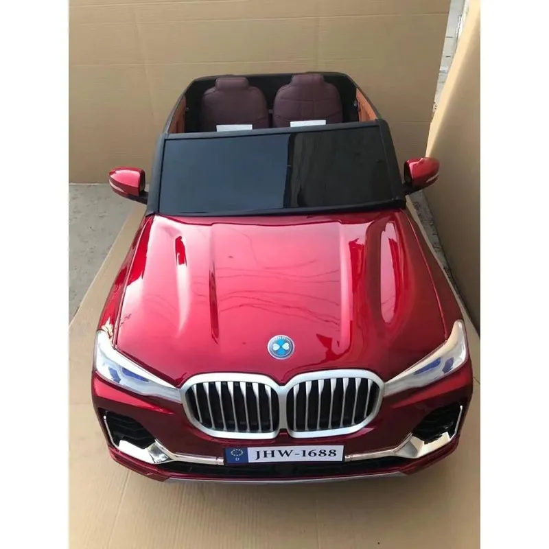 BMW X7 двухместная и большая машина электромобиль для детей 4x4 12V7Ah 7