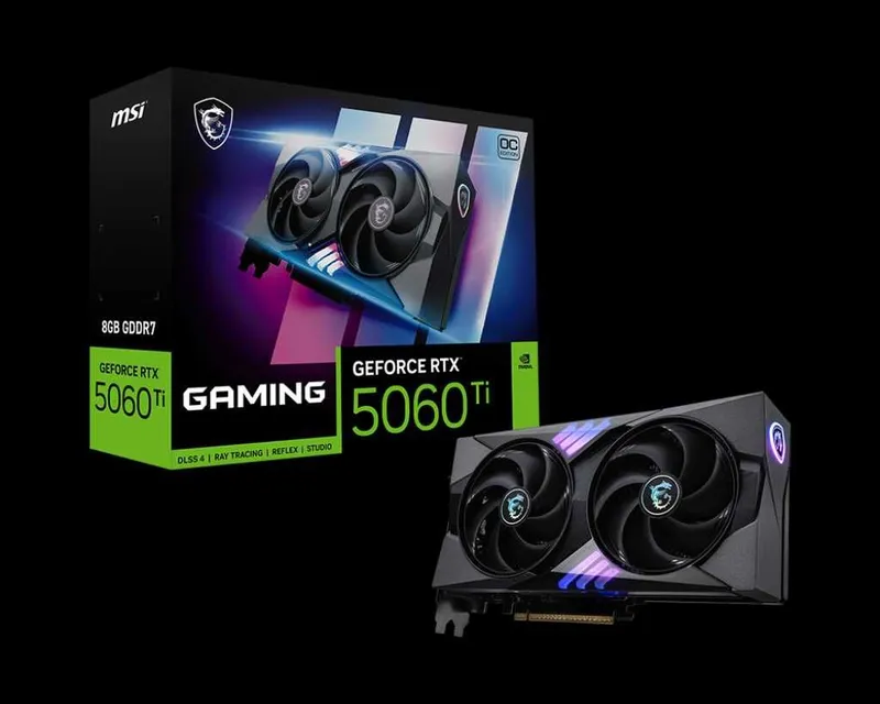 Видеокарта MSI Gaming GeForce RTX 5060 Ti 8 ГБ Видеокарта MSI Gaming GeForce RTX 5060 Ti 8 ГБ