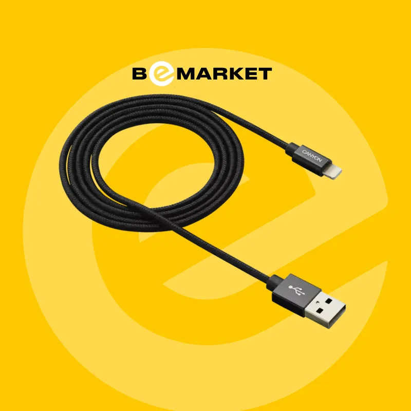 Кабель Canyon CNS-MFIC3B Lightning Black 3 Кабель Canyon CNS-MFIC3B Lightning Black 3
