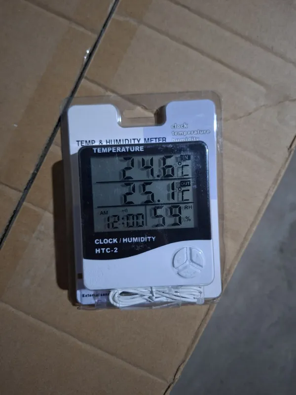 Цифровой термогигрометр (метеостанция) HTC-2.