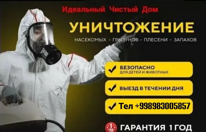 Dizinfeksiya Дизинфекция Дератизация от клопов от тараканов 24/7