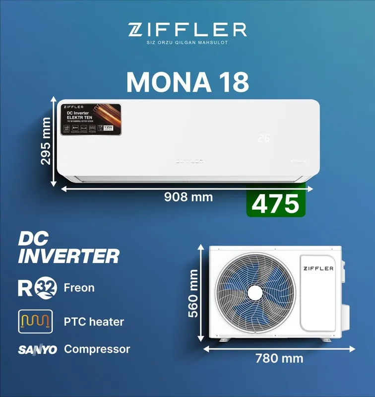 Широкий ассортимент кондиционеров Ziffler 7 Широкий ассортимент кондиционеров Ziffler 7