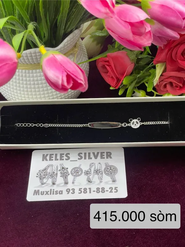 Detskiy brasleti turkiya kumushi 925