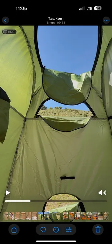 Palatka tualet dush razdevalka uchtasi birda piknik uchun zor palatka — фото 4