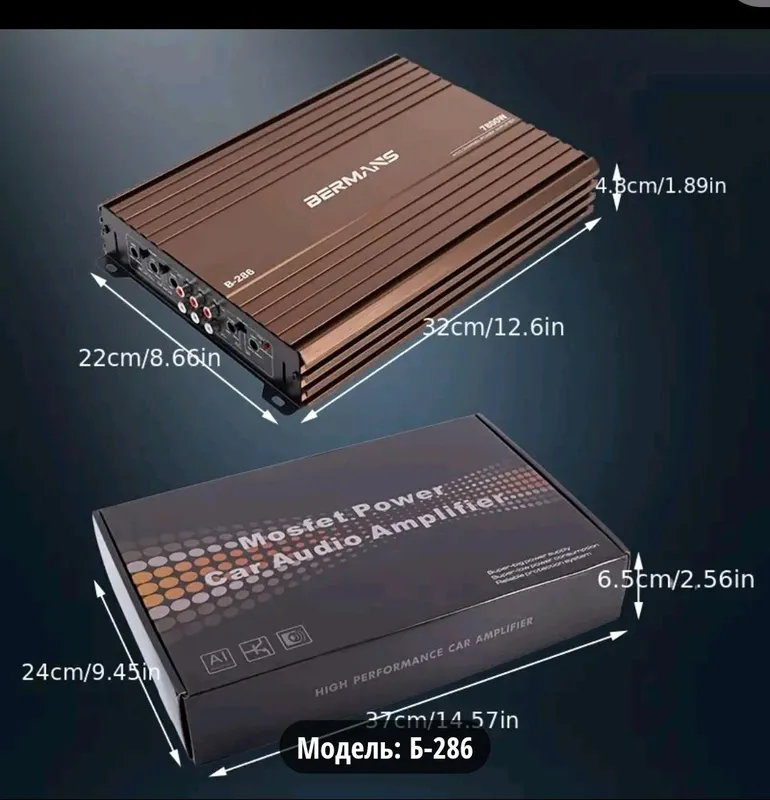 Усилитель мощности автомобиля Bermans 7800W 2 Усилитель мощности автомобиля Bermans 7800W 2