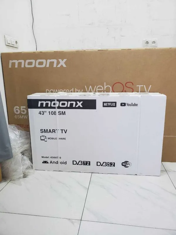 Телевизор moonx 43 Smart TV 4k LED 60Hz (2025 NEW) доставка бесплатно