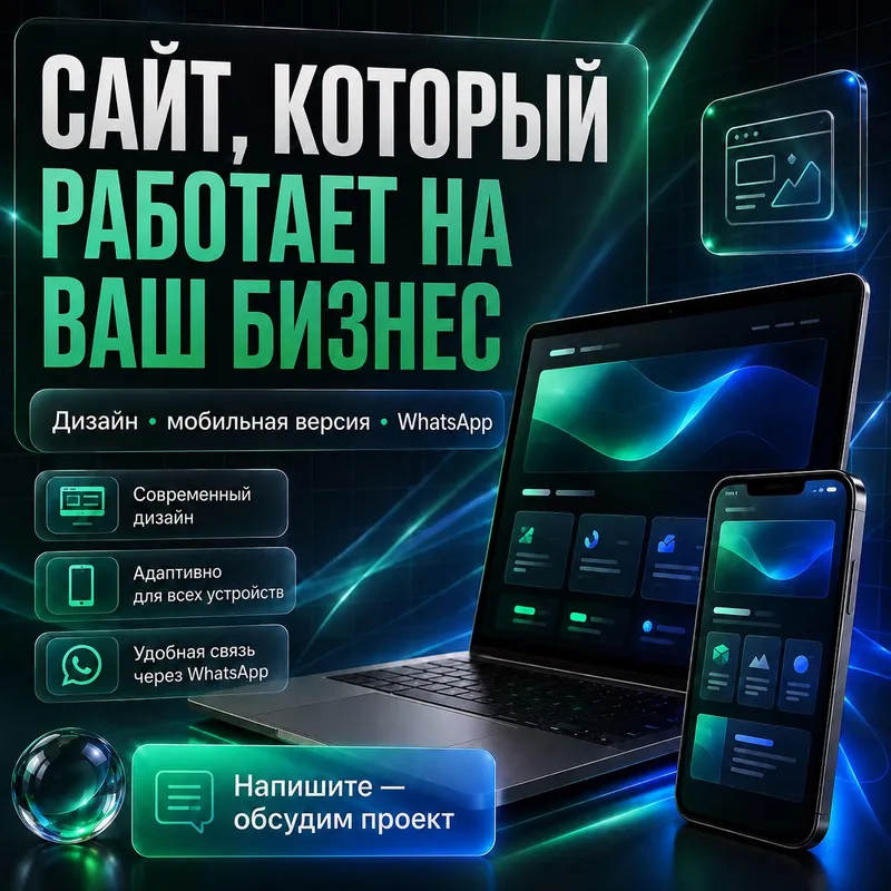 Сделаю современный сайт для вашего бизнеса Сделаю современный сайт для вашего бизнеса