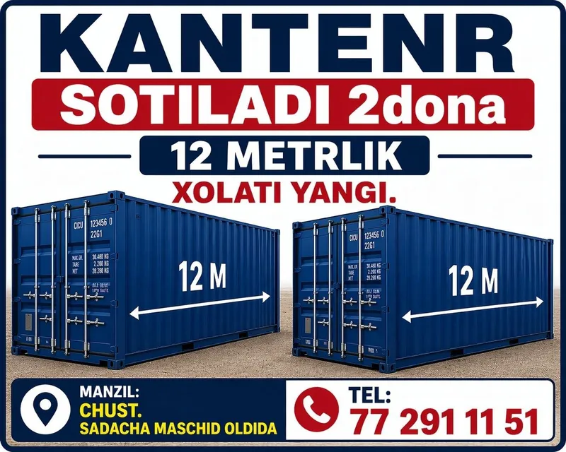 12 metrli konteynr va kochma dokon 2