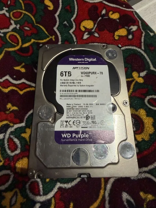 Жесткий диск HDD 6TB WD Purple (WD60PURX) 1