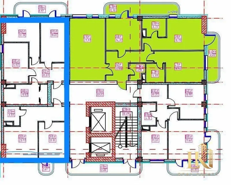 Продаётся 4-комнатная квартира в ЖК Parkwood (новостройка, состояние коробки) 1