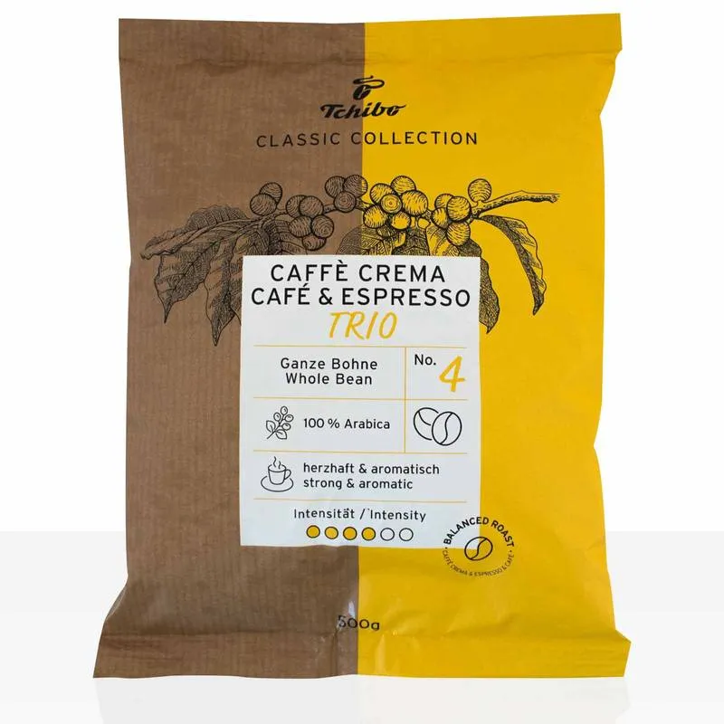 Tchibo Caffe Crema & Espresso Donador qahva 500 g 1 Tchibo Caffe Crema & Espresso Donador qahva 500 g 1