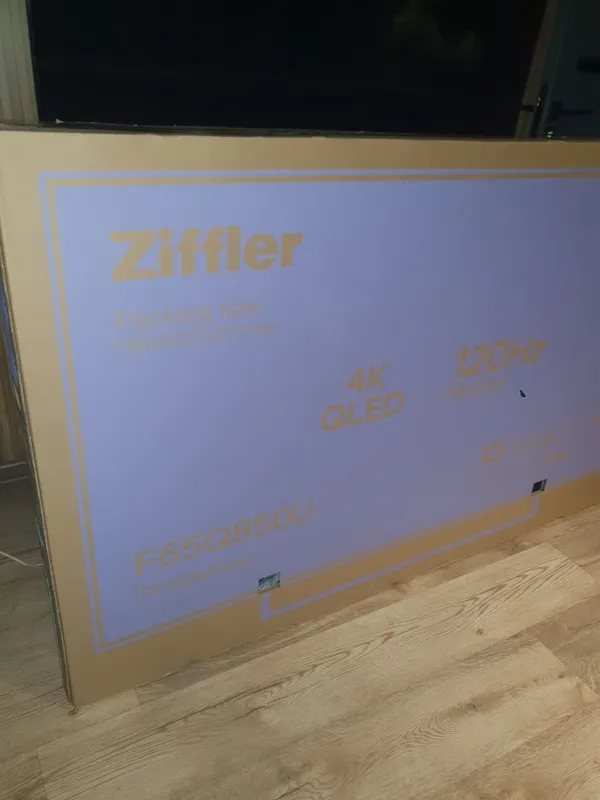 Телевизор Ziffler QLED 4k Google TV F65Q850U 120Hz