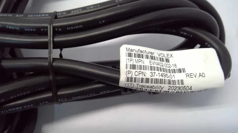 Питание кабель для Cisco IEC-C15 High Temp Notched Power Cord 15А — фото 1