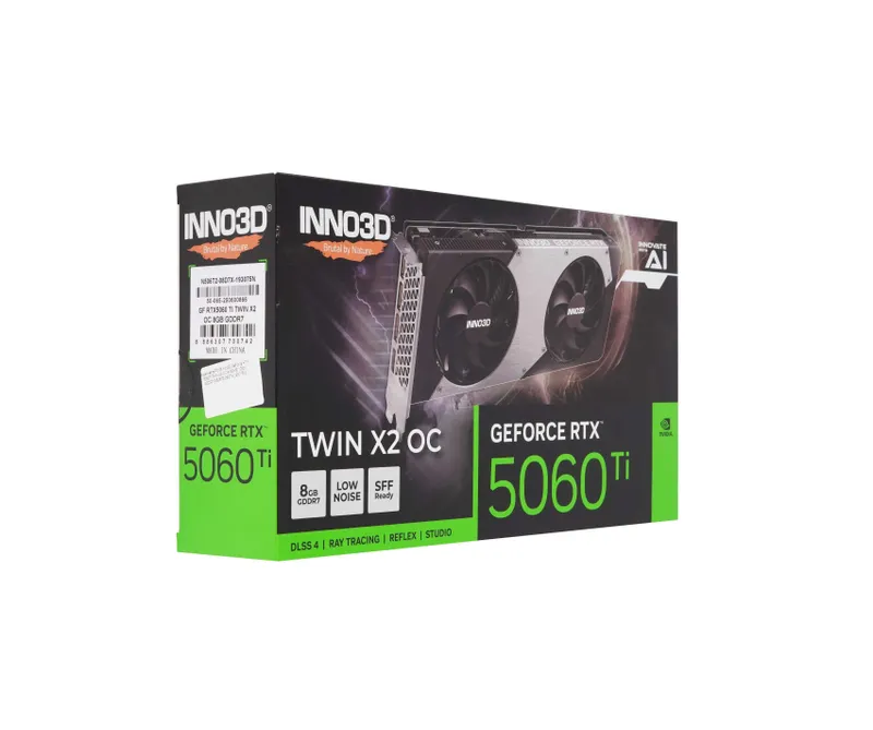 - Видеокарта Inno3D GeForce RTX 5060 Ti Twin X2 OC 8GB 4 - Видеокарта Inno3D GeForce RTX 5060 Ti Twin X2 OC 8GB 4
