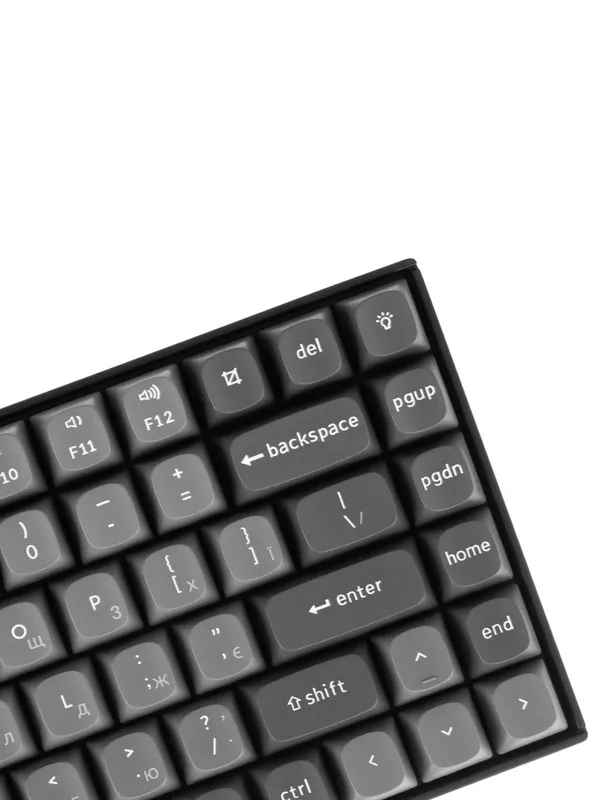Игровая механическая клавиатура Keychron K2 MAX 84Key, K super Banana, WL/BT/USB-A, QMK, White Led, черный — фото 5