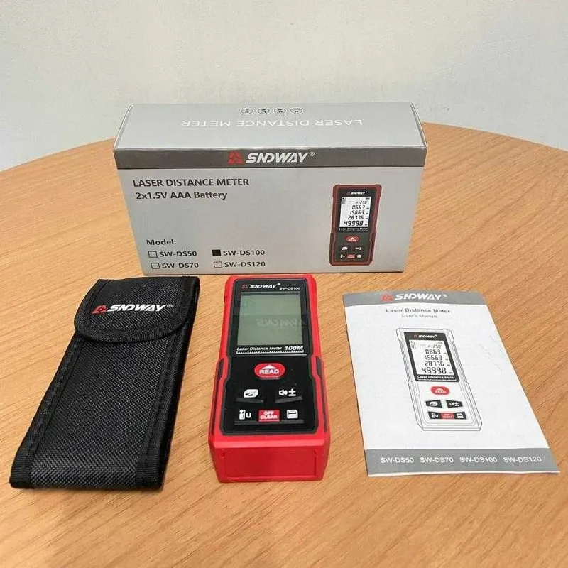 Laser Distance Meter SW‑DS100 — lazerli masofa o‘lchagich 2 Laser Distance Meter SW‑DS100 — lazerli masofa o‘lchagich 2