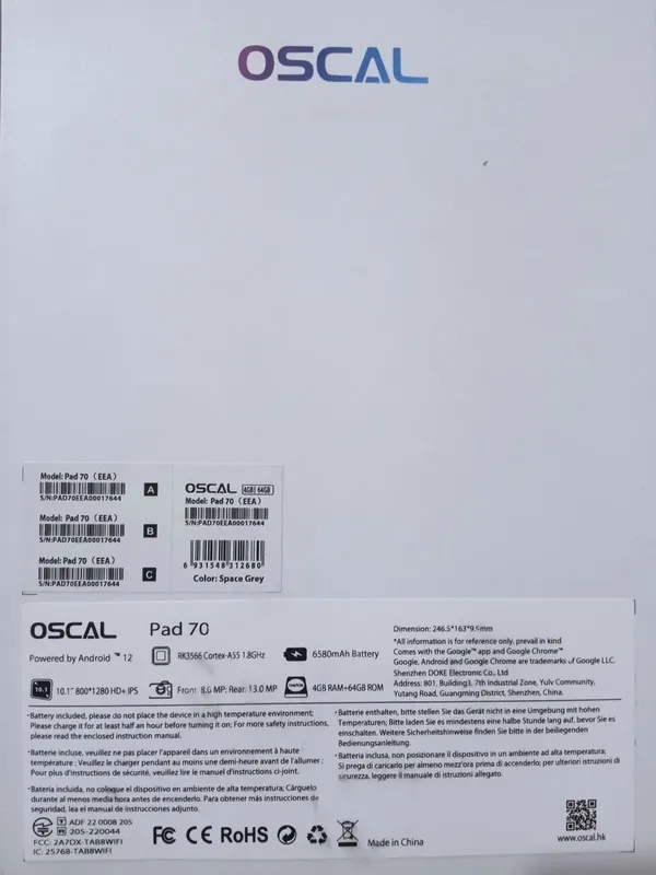 Arzon Planshet OSCAL Pad 70 4GBga 64 GB (4+3 GB RAM)–Deyarli Yangi! 6 Arzon Planshet OSCAL Pad 70 4GBga 64 GB (4+3 GB RAM)–Deyarli Yangi! 6