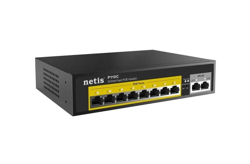 Netis P110C 8xFE PoE, 2xFE boshqarilmaydigan kommutatori 2
