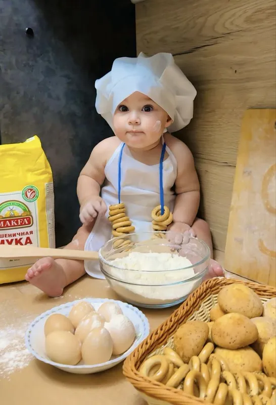 Костюм повара для детей для фотосессии Костюм повара для детей для фотосессии